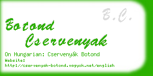 botond cservenyak business card